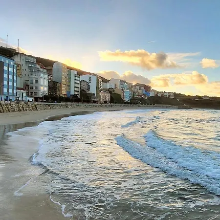 Ag Miramar Malpica X4 Vistas Playa Costa Da Morte Exterior foto